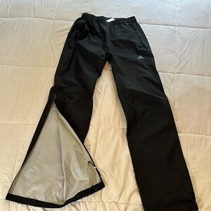 ADIDAS CLIMAPROOF black pants. Adult XS. Wind/water resistant fabric.